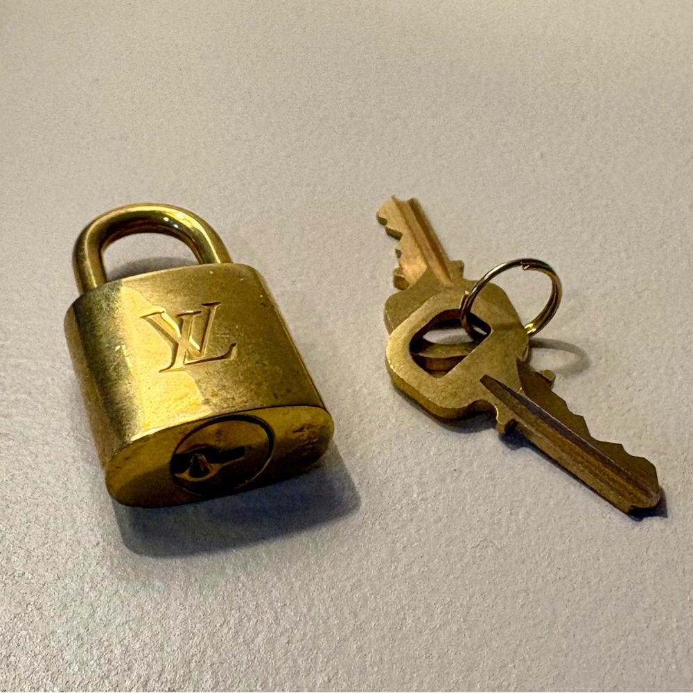 Louis Vuitton Brass Padlock and Key Set - Picture 3 of 3